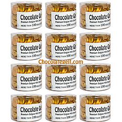 Case of 12 x 100 GOLD Chocolate Coins Wholesale Case Kosher OU Dairy