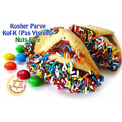 Nut-Free Apricot Hamantaschen by pound Chocolate Dipped with Sprinkles